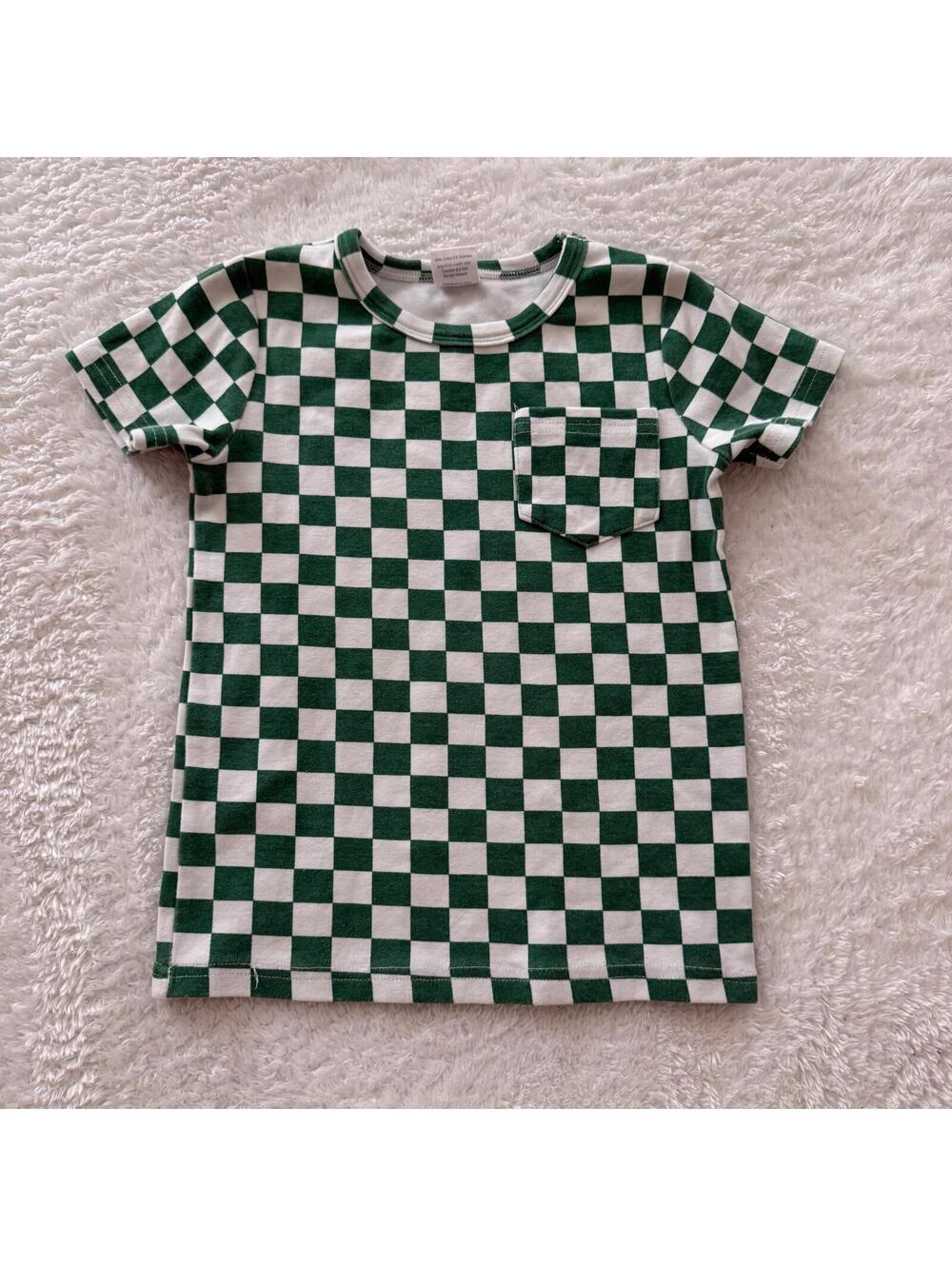 4t Checkered Little One Shop Top